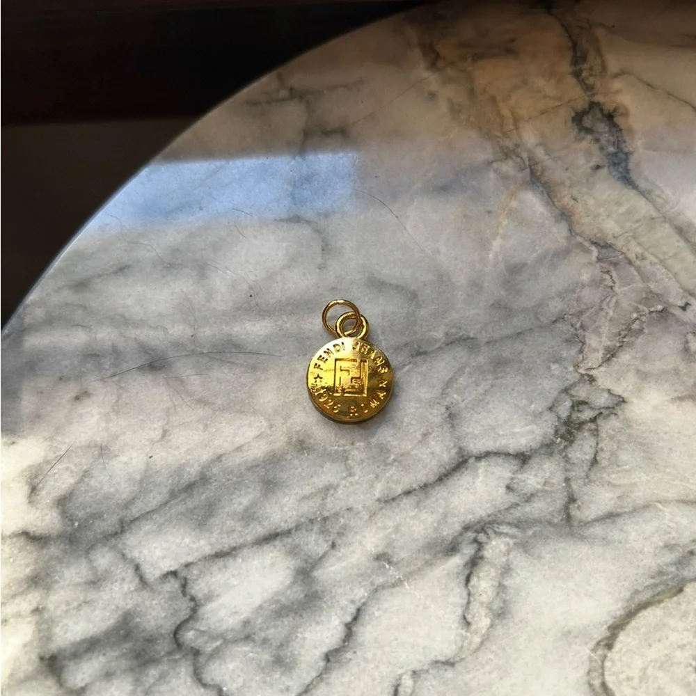 FENDI Gold Logo Charm - Picture 3 of 4